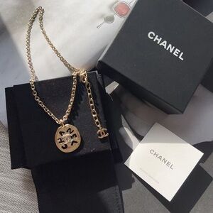 Chanel Vintage Coco Medallion Pendant Necklace